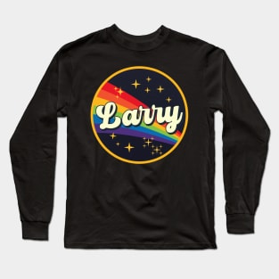 Larry // Rainbow In Space Vintage Style Long Sleeve T-Shirt